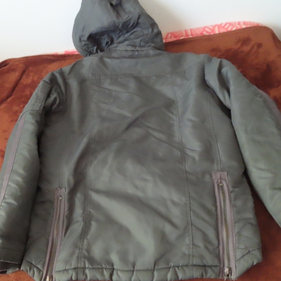 Vintage Triple 5 Soul SZ M Y2K green military syle parka - Picture 5 of 6